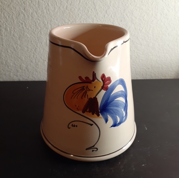 GORGEOUS Lamas Made in Italy 5" Rooster Pitcher - Picture 4 of 5